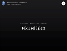 Tablet Screenshot of fikirhanem.com